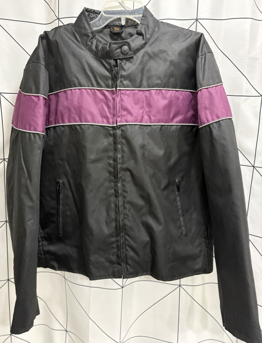 Vtg Tennessee Leather Brand Motorcycle Riding Jacket Zip Out Liner Vented 2XL